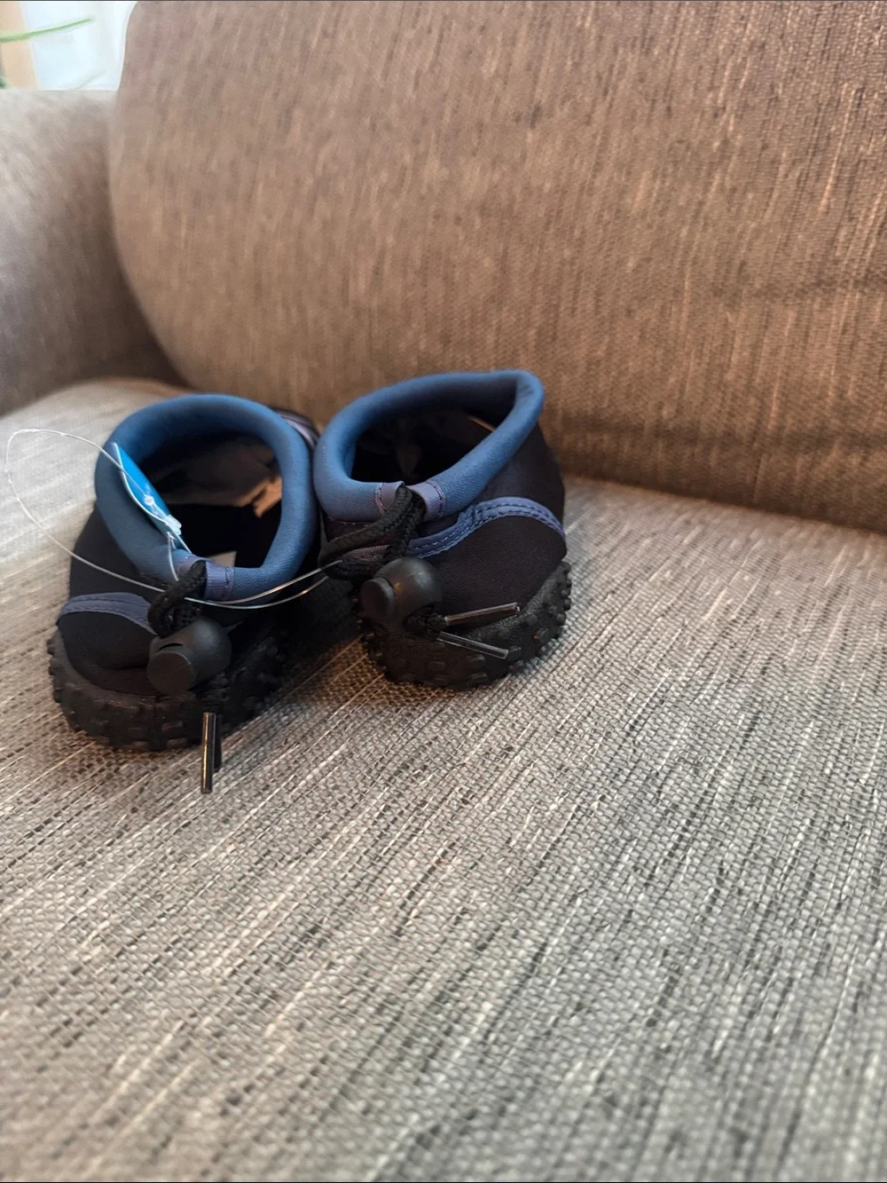 ***2/$15***  Kids Shark Slip-On Water Shoes in Black and Blue